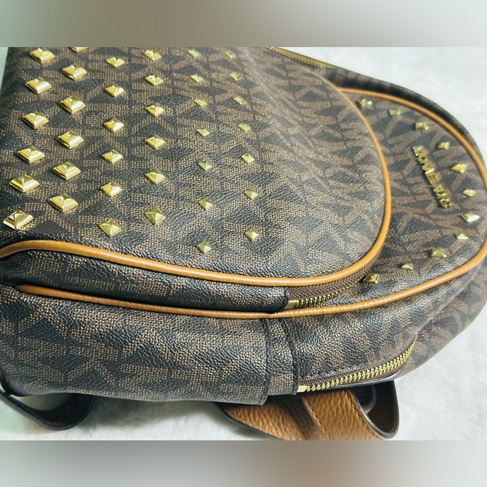 MK Dark Brown Bookbag Backpack – Travel / Work / Everyday - Picture 4 of 9